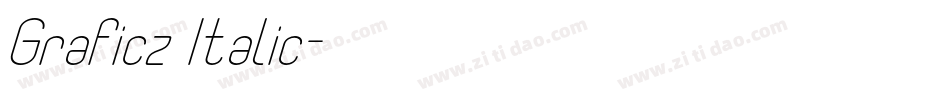 Graficz Italic字体转换